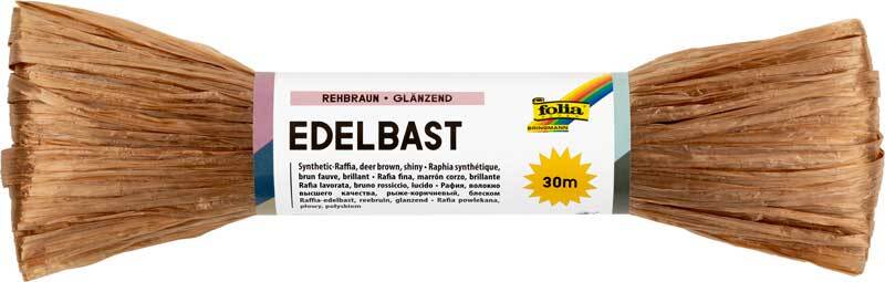 Edelbast gl&#xE4;nzend - 30 m, rehbraun