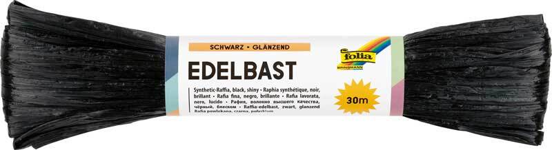 Edelbast gl&#xE4;nzend - 30 m, schwarz