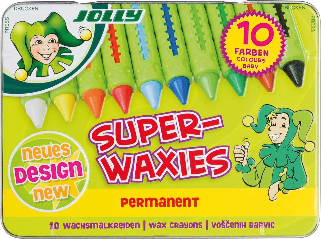 Wachsmalkreiden Jolly Superwaxies - 10 Farben