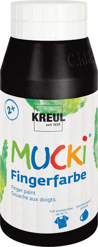 Fingerfarbe MUCKI - 750 ml, schwarz