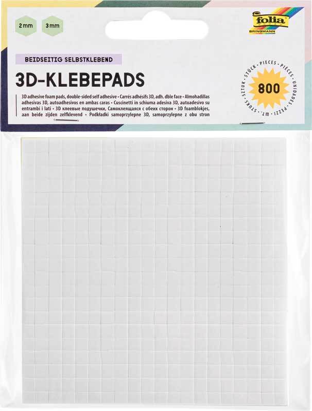 Klebepads f&#xFC;r 3D-Effekte - 2 und 3 mm