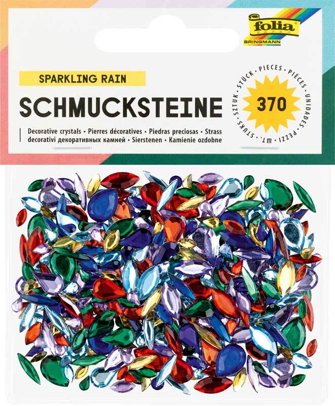 Schmucksteine - 370 Stk. Pkg., Navette & Tropfen