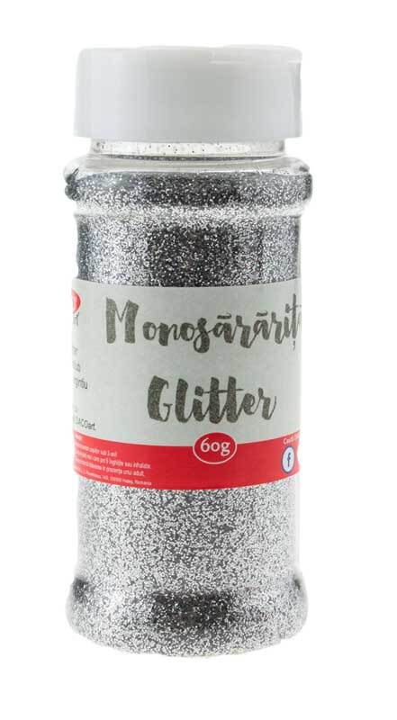 Glitterpulver Silver, 60 g